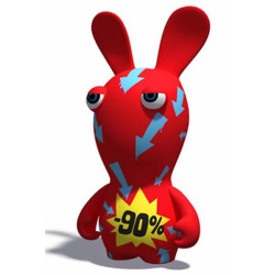 Statische Figur - Raving Rabbids - Aktion Rabbid