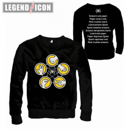 Pull - The Big Bang Theory - Pierre, Feuille, Ciseau, Lézard, Spok