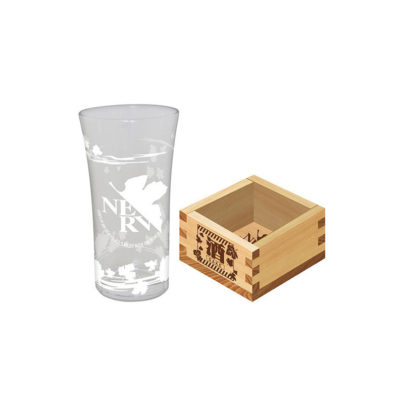 Set - Sake - Evangelion - Sake cup & traditional wooden masu