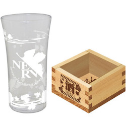Set - Sake - Evangelion - Sakè in vetro & un masu tradizionale in legno
