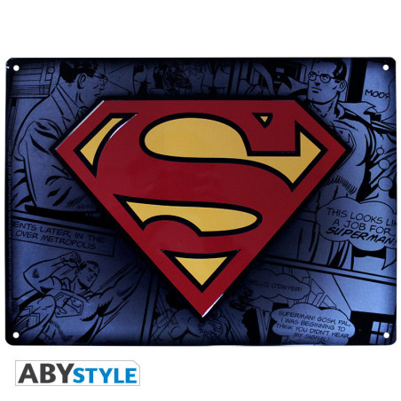 Metal plate - Superman - Logo