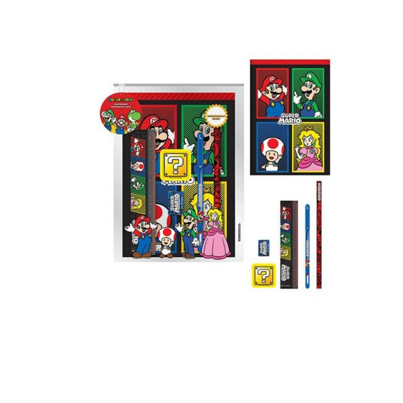 Set de papeterie - Super Mario - Personnages