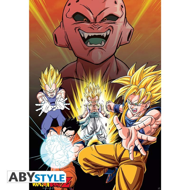 Poster - Roulé et filmé - Dragon Ball - Buu Vs Saiyan