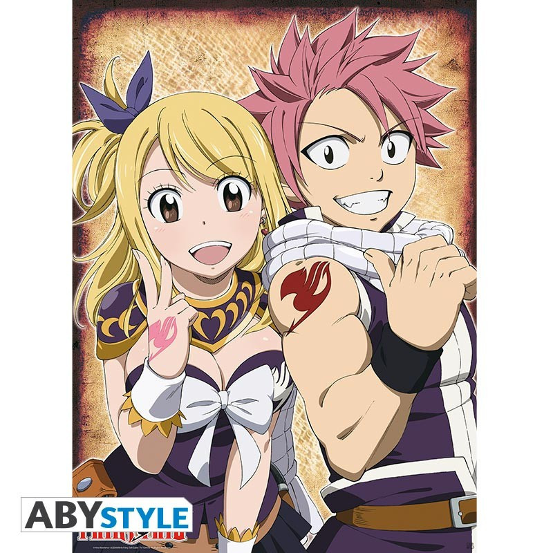 Poster - Piatto - Fairy Tail - Natsu & Lucy