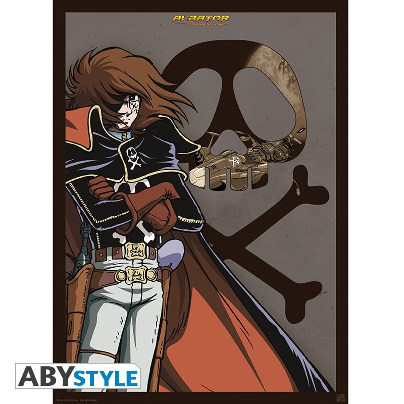 Poster - Piatto - Capitan Harlock - Vintage Herlock