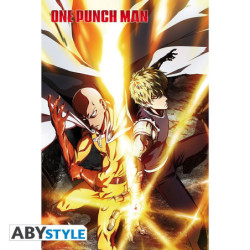 Poster - Gerollt und mit Folie versehen - One Punch Man - Saitama & Genos
