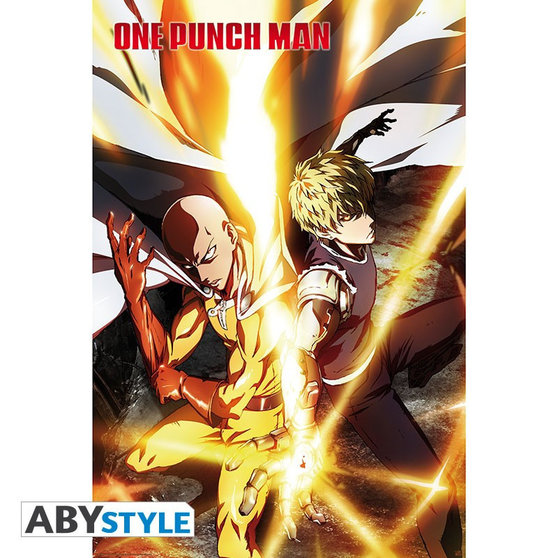 Poster - Arrotolato e termoretraibile - One Punch Man - Saitama & Genos