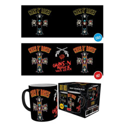 Becher - Thermoreaktiv - Guns N Rose - Cross