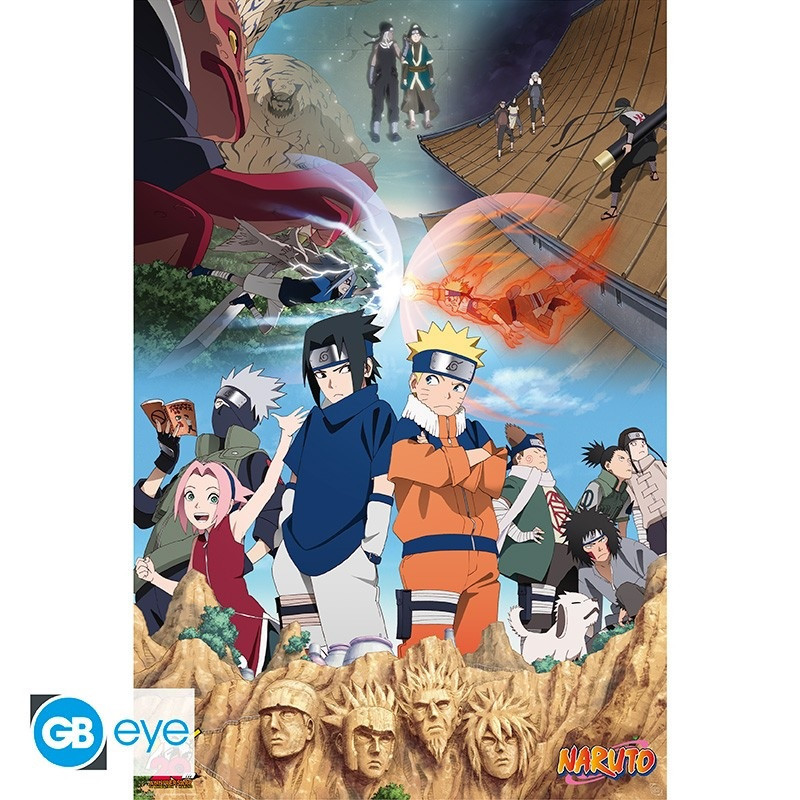 Poster - Roulé et filmé - Naruto - La volonté du feu
