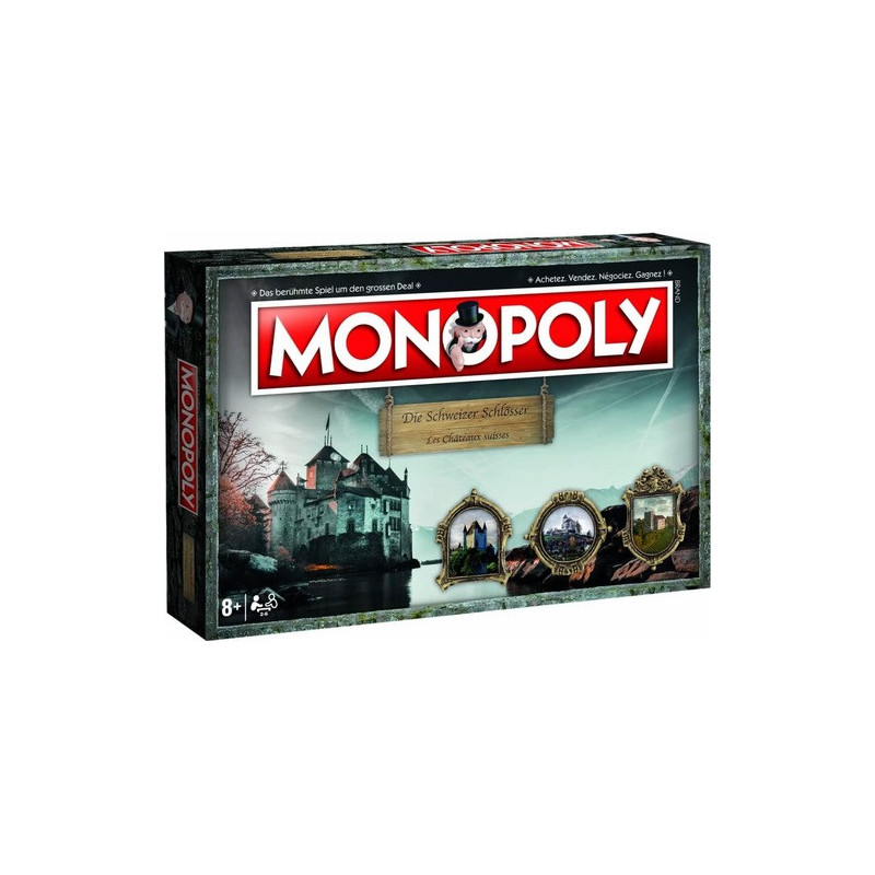 Monopoly - Zeitmanagement - Klassisch - Schweiz - Schlösser & Burgen der Schweiz / Châteaux Suisses (De/Fr)