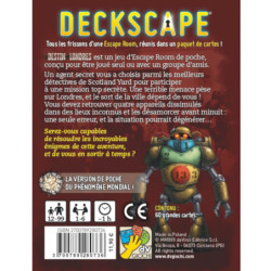 Escape Game - Cooperative - Cards - Puzzle - Divers - Deckscape - London destiny