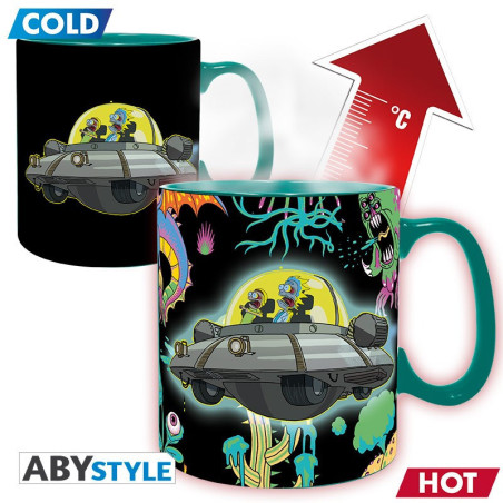 Mug - Thermo-réactif - Rick & Morty - Vaisseau
