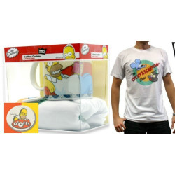 Set - Mug(s) - The Simpsons - Mug + T-shirt + Badge Simpsons - Itchy & Scratchy