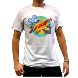 Set - Tasse(n) - The Simpsons - Mug + T-shirt + Badge Simpsons - Itchy & Scratchy