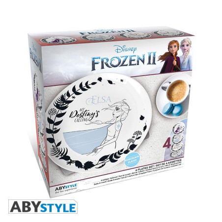 Piatto - Frozen - Set di 4 piatti