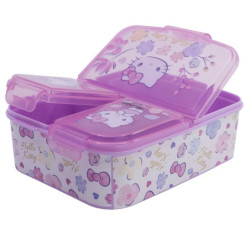 Boîte à repas - Multi compartiments - Sanrio - Hello Kitty