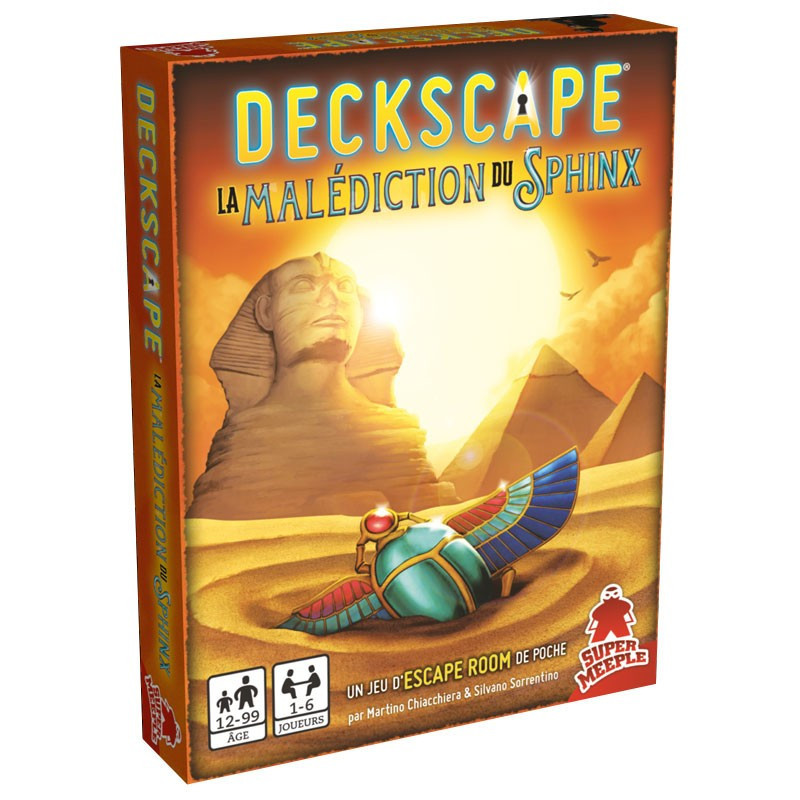 Gioco di fuga - Cooperativa - Carte - Rätsel - Varie - Decksckape - La malédiction du Sphinx