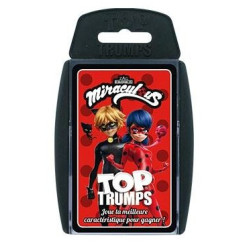 Supertrumpf - Glücksspiel - Kinder - Karten - Miraculous – Geschichten von Ladybug und Cat Noir - Top Trump