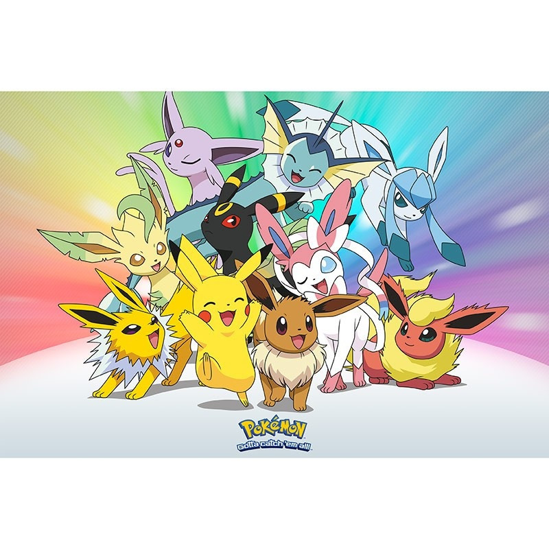 Poster - Arrotolato e termoretraibile - Pokemon - Evolution - Eevee