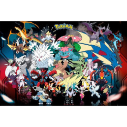 Poster - Arrotolato e termoretraibile - Pokemon - Pokemon Mega