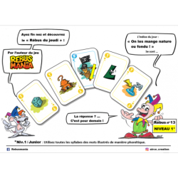 Jeu de cartes - Ambiance - Éducatif - Narratif - Divers - Rebus Mania