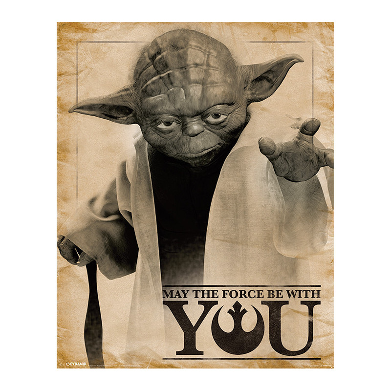 Poster - Star Wars - Yoda, May the Force be With You