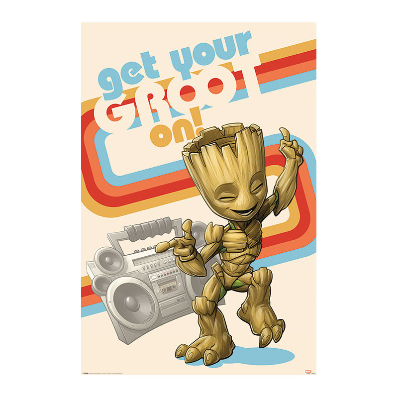 Poster - Les Gardiens de la Galaxie - Get Your Groot On - Groot