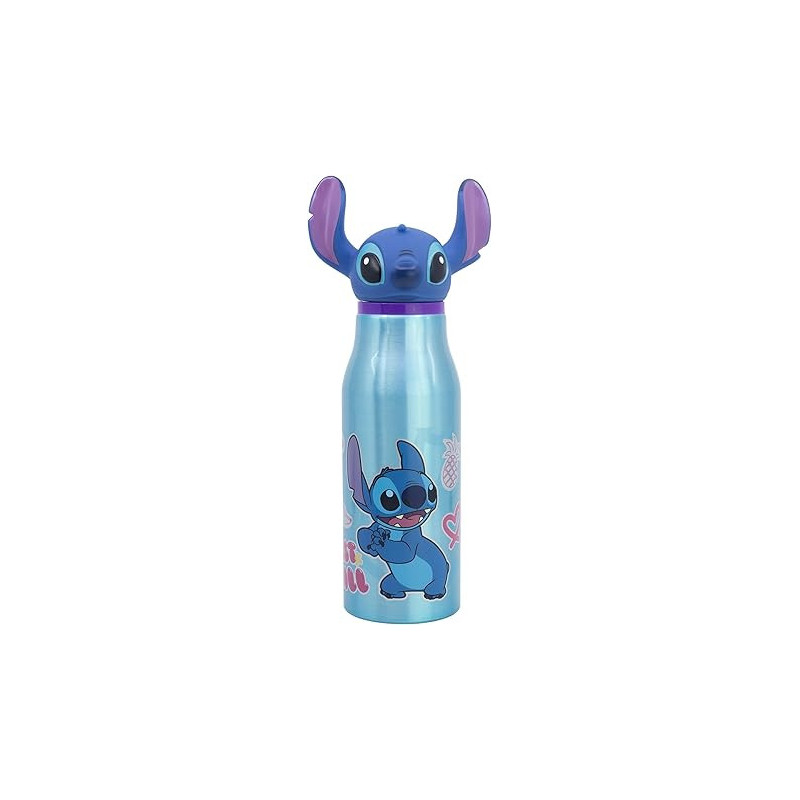 Bouteille - Lilo & Stitch - GOURDE EN ALUMINIUM FIGURINE 3D - Stitch