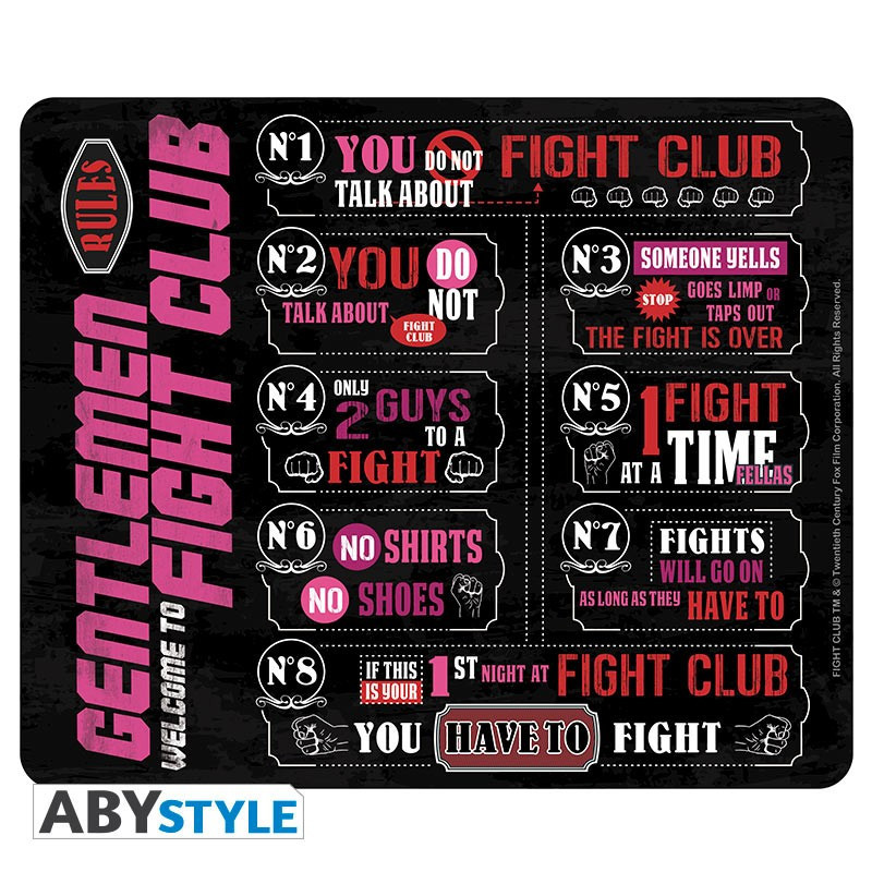 Tappetino per mouse - Fight Club - Fight Club's rules