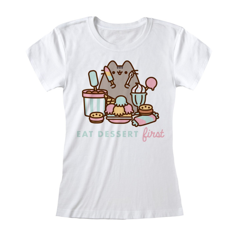 T-shirt - Pusheen the Cat - Eat Dessert first