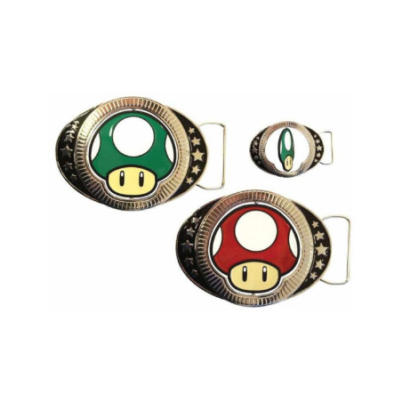 Ceinture - Super Mario - Champignon - Boucle de ceinture