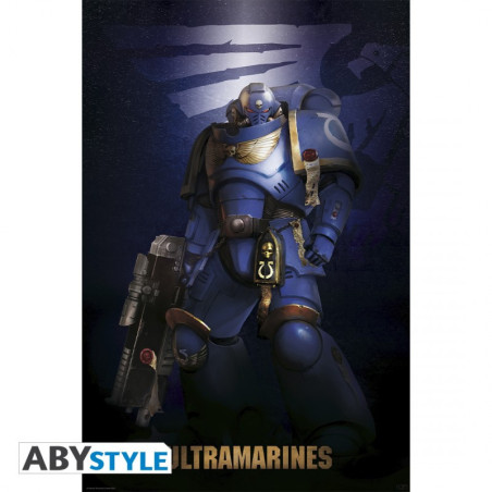 Poster - Gerollt und mit Folie versehen - Warhammer 40K - Ultramarine