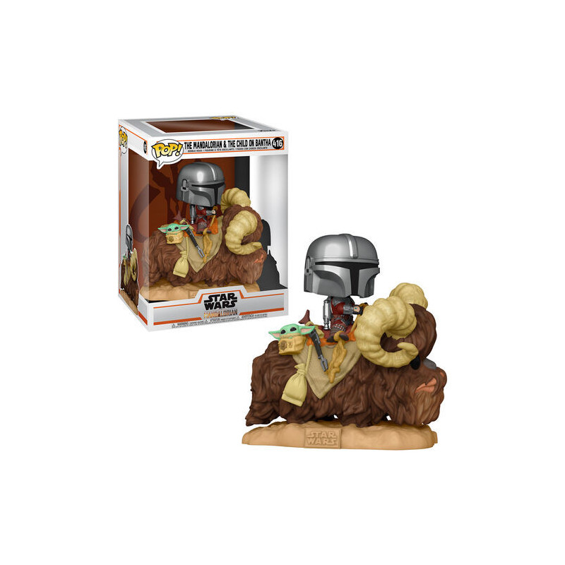 POP - POP Movies - Star Wars - 416 - Mando on Bantha w/Child
