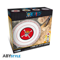 Piatto - Confezione da 4 - One Piece - Emblems