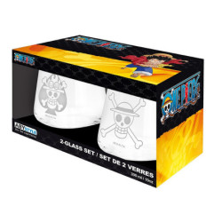 Verre - Pack de 2 - One Piece - Ace & Luffy