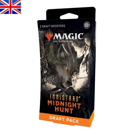 Carte collezionabili - Draft 3 Boosters pack - Magic The Gathering - Midnight Hunt - Draft Booster 3 pack