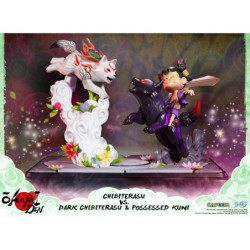 Statua - Okami - Chibiterasu vs Dark Chibiterasu & Possessed Kuni