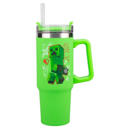 Mug de Voyage - Minecraft - Creeper vs Steve