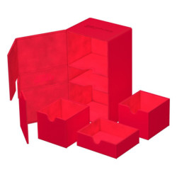 Boîte pour cartes - Twin Flip´n´Tray 200+ - Rouge - XenoSkin