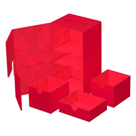 Boîte pour cartes - Twin Flip´n´Tray 200+ - Rouge - XenoSkin