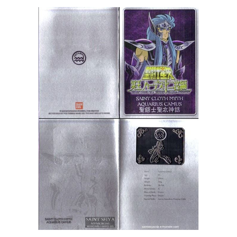 Figures Accessories - Metal Mat - Saint Seiya - Aquarius Camus