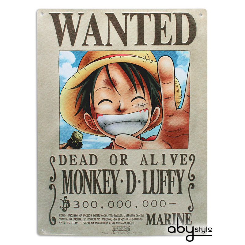 Metal plate - One Piece - Monkey D. Luffy