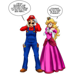 Becher - Tasse(n) - Parodie - Mario & Peach