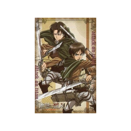 Drapeau - L'Attaque des Titans - Eren & Levi